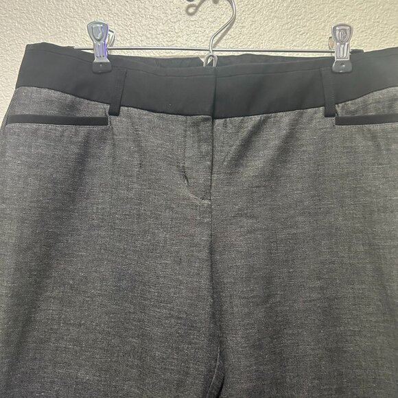 Express "columnist" gray bootcut dress pants, woman's 8S - Picture 3 of 11